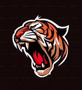 Brüllender Tiger